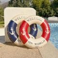 Retro Boat Anchor Women's Swimming Ring, Swimming Pool Floating Row Adult Handrail Lifebuoy, Leisure Beach Swimming Inflatable F. 
