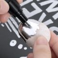 1pc Golden Silver Crome Marker Paint  Metallic Marker Pen Metal Waterproof Permanent Paint Marker Pens Oil Based for DIY Epoxy Resin Molds Arts Crafts Painting Calligraphy. 