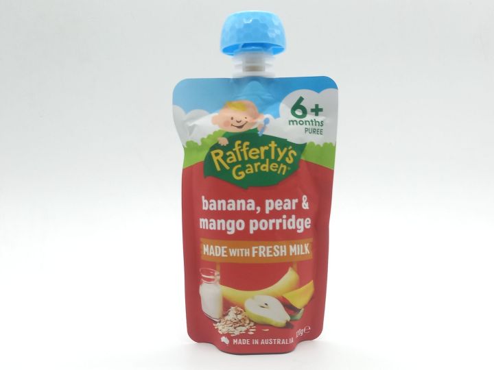 Rafferty Garden Banana,Pear & Mango Porridge 6month+ Puree For baby ...