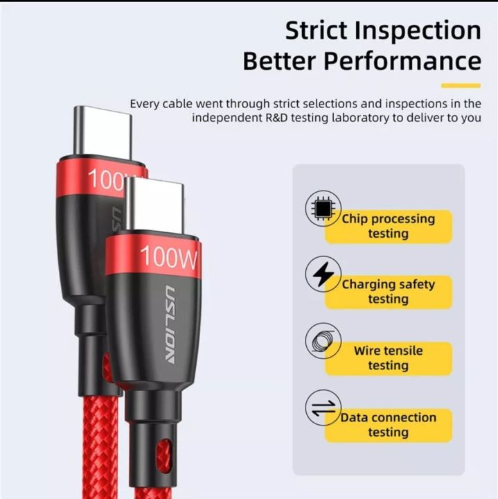 USLION%205A%20100W%202M%20USB%20Type%20C%20to%20USB%20C%20Cable%20PD%20Fast%20Charge%20Data%20Cable%20for%20Samsung%20Xiaomi%20Macbook%20iPad%20QC4.0%20Fast%20Charging%20Wire%20Cord%20-%20Image%204