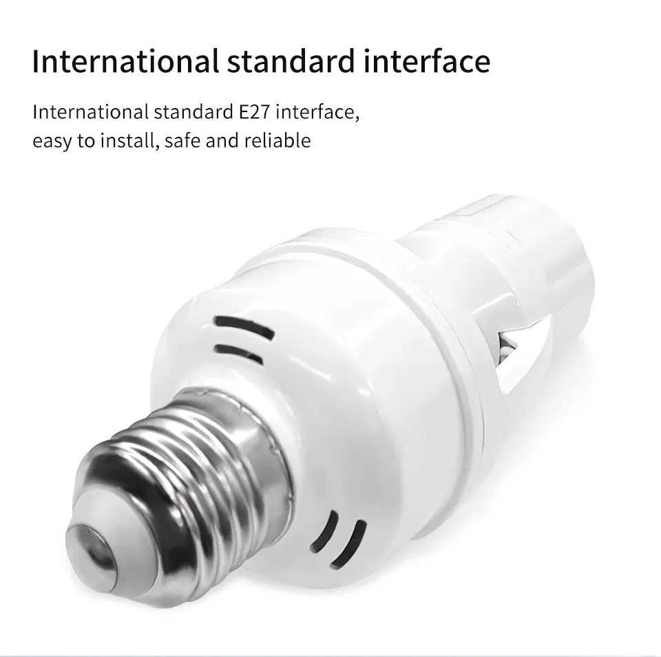 Smart E27 PIR Motion Sensor Light Switch - Bulb Installation