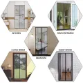 Anti-mosquito Curtain Mosquito Netss for Window Fly Screen Automatic Closing Door Household Ventilation Curtains Magnetic Net. 