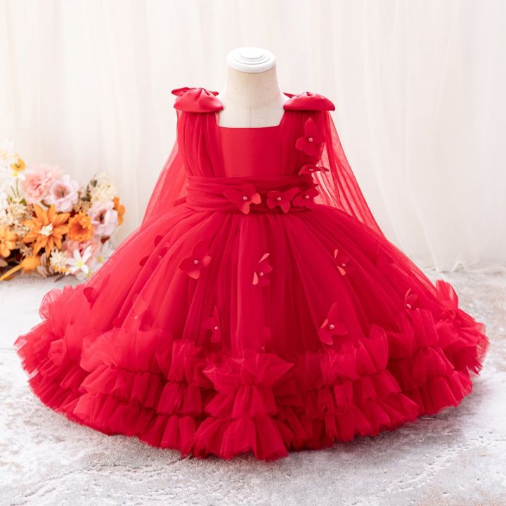 Girls%20Princess%20Dress%201-5%20Y%20baby%20Girls%20Wedding%20Sleeveless%20Three-Dimensional%20butterfly%20Mesh%20Carnival%20Birthday%20Party%20Evening%20Dress%20-%20Image%204