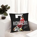 1pc Cristiano Ronaldo CR7 Decorative Pillowcases for Cozy Living Room and Bedroom Soft Machine Washable Cores Not Included. 