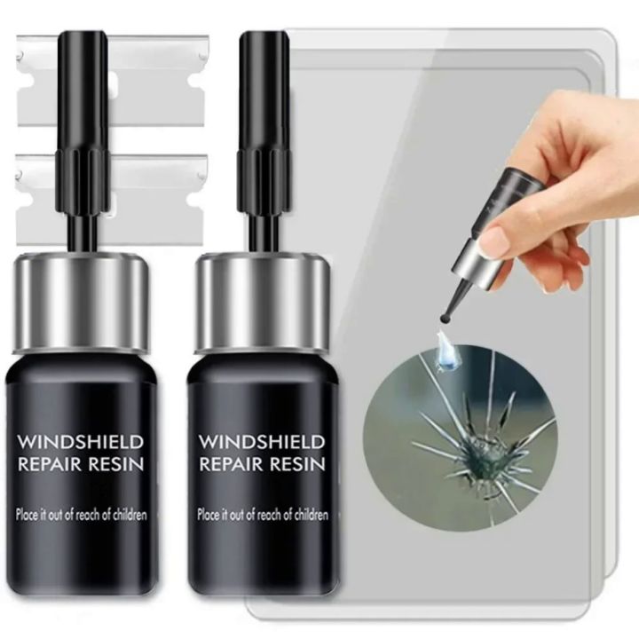 DIY Windshield Repair Tool Window Scratch Glass Fix Fluid Windscreen Restore Kit Auto Glass Crack Resin Glue Set Car Accessories