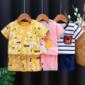 Kids Clothes Set Baby Boy/Girl T-Shirt + Shorts Summer Clothing Cotton Cartoon Casual Boys Tracksuit Children Baby Clothes Set. 