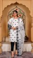 summer collection Paper Cotton boti work front saprit seleeves work beautiful cutwork duppata lawn trouser 3piece. 