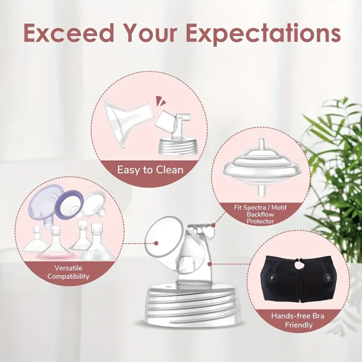 2Pcs%20Flange%20compatible%20with%20Spectra%20breast%20pump%20accessories,%20detachable%20baby%20breastfeeding%20accessories%20food%20grade%20parts%20-%20Image%202