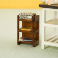 1:12 Dollhouse Miniature Bedside Stand Mini Model Doll House Furniture Decoration Toys Simple And Multifunctional Storage Shelf.