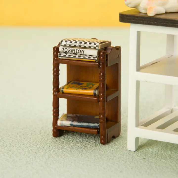 1:12%20Dollhouse%20Miniature%20Bedside%20Stand%20Mini%20Model%20Doll%20House%20Furniture%20Decoration%20Toys%20Simple%20And%20Multifunctional%20Storage%20Shelf%20-%20Image%203