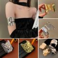 Metal Ring Multi-layer Geometric Alloy Bracelet For Women Exaggerated Cool Style Arm Ring Light Luxury Party Jewelry Accessories. 