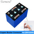 Turmera 12V Busbar Lifepo4 Battery Flexible Copper Connecter 56mm 74mm 2mm 400A for 200Ah 230Ah 280Ah 320Ah Lifepo4 Battery Use. 