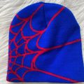 Knitting Spider Web Design Hat Skullies Beanies for Men Women Pullover Pile Cap Y2k Goth Warm Beanie Hats New Hip-hop Street Cap.
