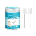 30/60pcs Baby Oral Cleaning Stick Disposable Cleaner Milk Teeth Gauze Toothbrush Baby Tongue Washing For Newborn Oral Care.