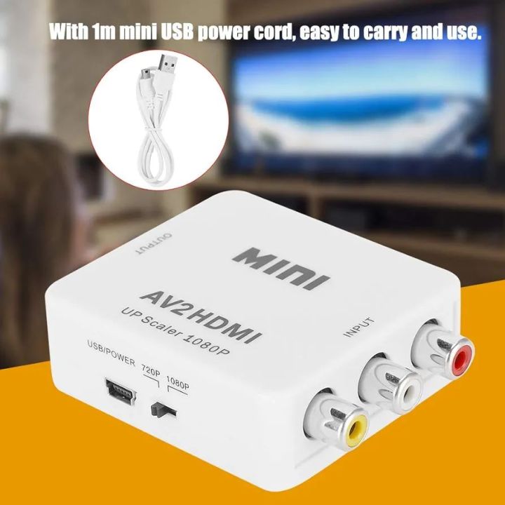 MINI AV2HDMI Up Scaler 1080P Video Converter