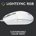 Logitech G102 lightsync gaming mouse 8,000 DPI (6 keys macro gaming mouse 5 speed setting with RGB light). 