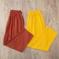 Women Summer Casual Loose Harem Elastic Waist Cotton Linen Pants Ninth Trousers.