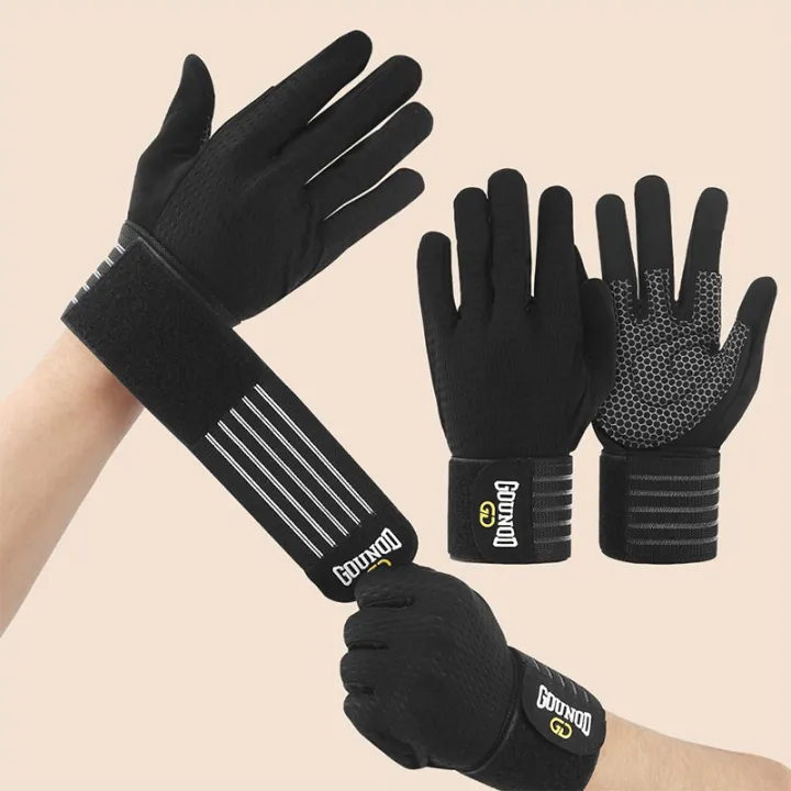 2PC/1PAIR%20GOUNOD%20Full-finger%20Fitness%20Glove%20Sport%20Breathable%20Wristbands%20Wear-resistant%20Barbell%20Equipment%20Weightlifting%20Iron%20-%20Image%206