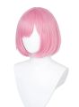 Ootori emu Cosplay Wig for Project Sekai Cosplay, Short Straight Pink Party Wigs for Women Girls Pink.