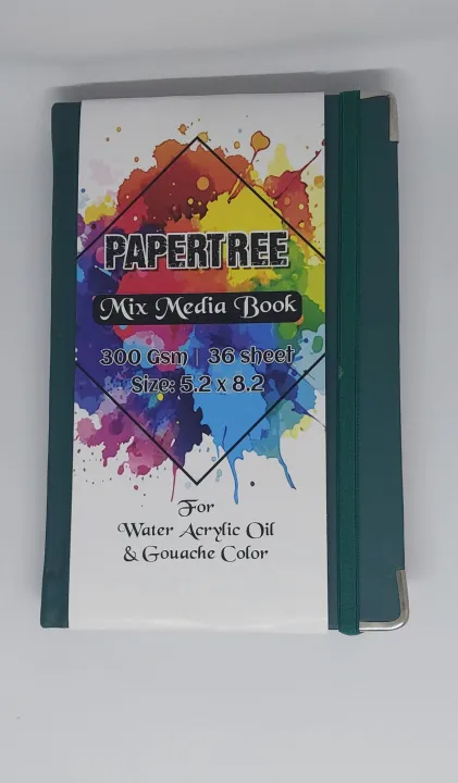 Papertree%20Leather%20Cover%20Mix%20Media%20Art%20Book%20For%20Acrylic%20Gouache%20&%20Oil%20Color%205.2x8.2%20inch%20-36%20sheets%20-%20Image%207