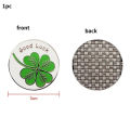 Golf Hat Clip Round Ball Marker Metal Badge Green Position Marking Tool for Golf Course Practice and Training Accessory.
