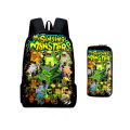 My Singing Monsters Monster Concert Print Children's Two-piece Backpack Pencil Case Anime Cartoon School Bag Sports Mochila. 