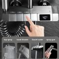 Bathroom Intelligent Piano Keys Shower Faucet Complete Bathroom shower set Digital LCD 4 Function Wall Mount Rainfall Cold Hot Water Bathroom Shower System Rustproof and Durable. 