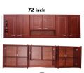 Melamine Kitchen Pantry Cupboard with 6 Doors. 