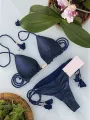 Adjustable Bandage Bikini Set 2023 Swimwear Swimsuit Woman Sexy Bathing Suits Solid Bikinis Triangle Female Summer Beachwear. 