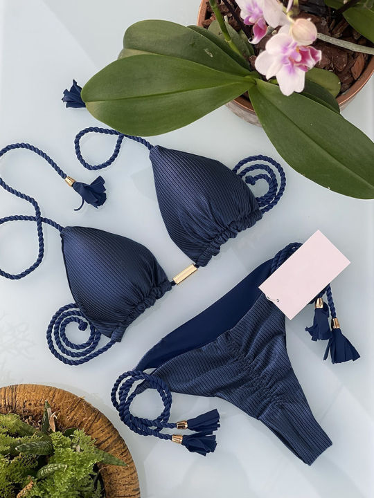 Adjustable%20Bandage%20Bikini%20Set%202023%20Swimwear%20Swimsuit%20Woman%20Sexy%20Bathing%20Suits%20Solid%20Bikinis%20Triangle%20Female%20Summer%20Beachwear%20-%20Image%205
