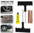 Tubeless Tire Tyre Puncture Plug Repair Tool Kit for Auto, Bike or Cars. 