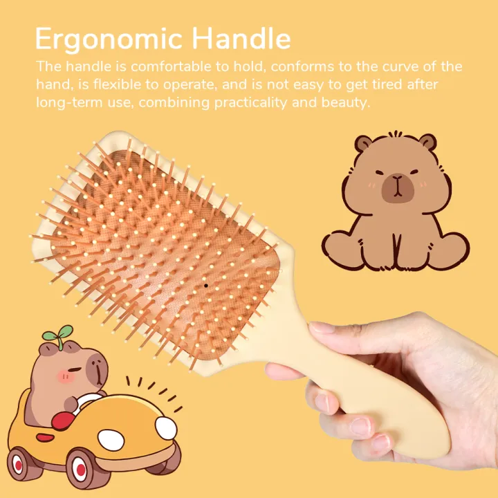 Cute%20Cartoon%20Capybara%20Air%20Cushion%20Hair%20Brush%20-%20Happy%20Balloons%20&%20Stars%20Design,%20Portable%20Daily%20Hair%20Care%20Comb%20-%20Image%204