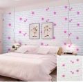 1PC3D Brick Wall Stickers Self Adhesive Wallpaper Sheets Peel and Stick Wall Brick Room Panels PE Foam High Quality Bricks Wallpaper 70+77. 