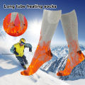 Electric Heated Socks Men Women Winter Warm Heating Socks Anti-Cold Thermal Heated Foot Warmer Outdoor Camping Ski Sports Socks.