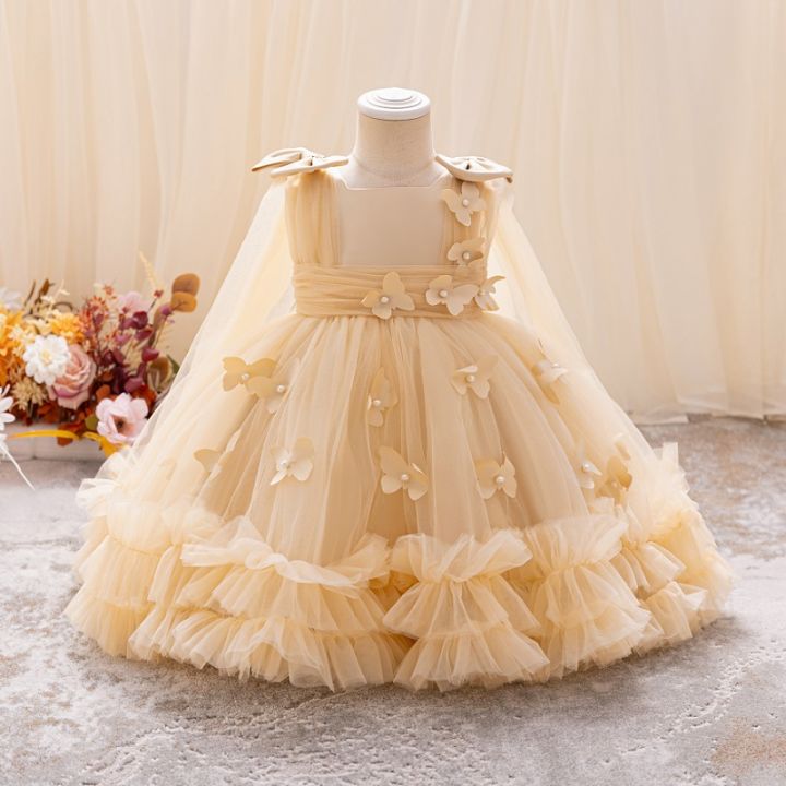 Girls%20Princess%20Dress%201-5%20Y%20baby%20Girls%20Wedding%20Sleeveless%20Three-Dimensional%20butterfly%20Mesh%20Carnival%20Birthday%20Party%20Evening%20Dress%20-%20Image%203