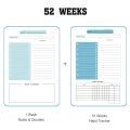 Planner Schedule Agenda Efficiency Notebook Daily Weekly Monthly Diary Journal for Students School Office Stationery Supplies. 