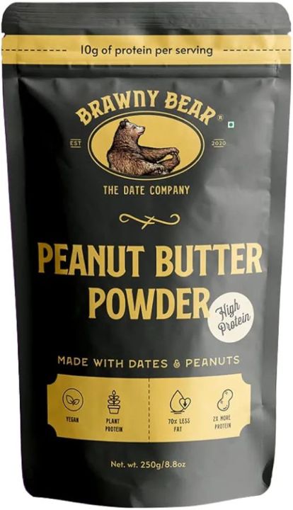 Peanut Butter Powder | 2x protein | 70% less fat | No Added Sugar, No Additives | Diet Friendly | 250g