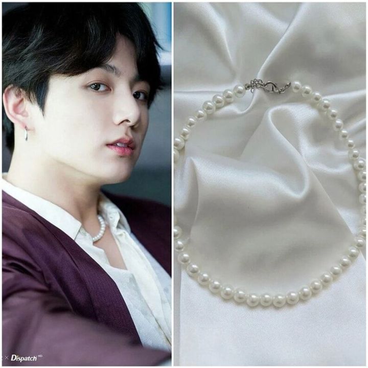 ★BTS RM 着用★【usite】White Pearl Mix Necklace ☆BTS RM 着用☆【usite】White Pearl Mix Necklace アクセサリー