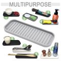 1PC Silicone Soap Holder Multifunctional Kitchen Sink Soap Dish Sponge Tray Counter Caddy Organizer for Dish Soap Dispenser. 