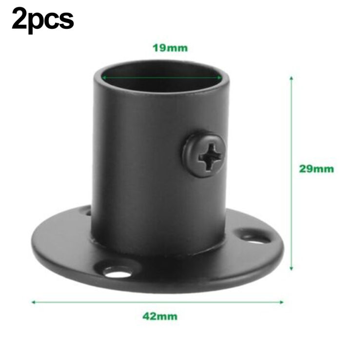 2Pcs%20Tube%20Support%20Closet%20Bar%20Stands%20Wardrobe%20Hanging%20Rail%20Rod%20Pole%20Socket%20End%20Support%20Bracket%20Flange%20Holders%2019-%2032mm%20Hardware%20-%20Image%203