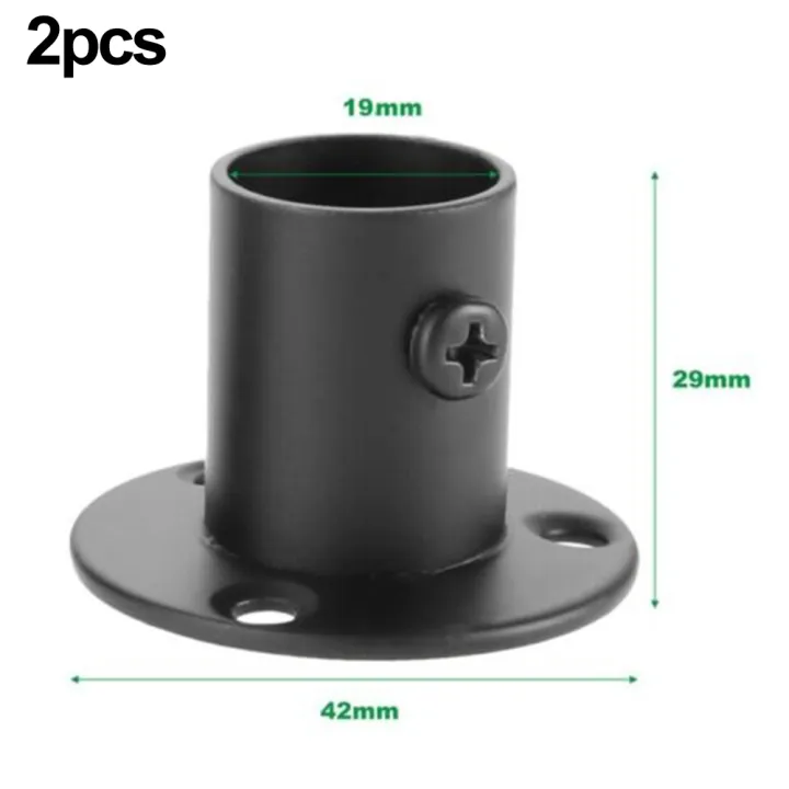 2Pcs%20Tube%20Support%20Closet%20Bar%20Stands%20Wardrobe%20Hanging%20Rail%20Rod%20Pole%20Socket%20End%20Support%20Bracket%20Flange%20Holders%2019-%2032mm%20Hardware%20-%20Image%203