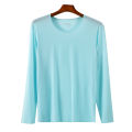 Winter Long Sleeve Men Thermal Underwear Undershirt Transparent Thin Long Johns Tops T Shirt Ice Silk O-Neck Tops Tee.