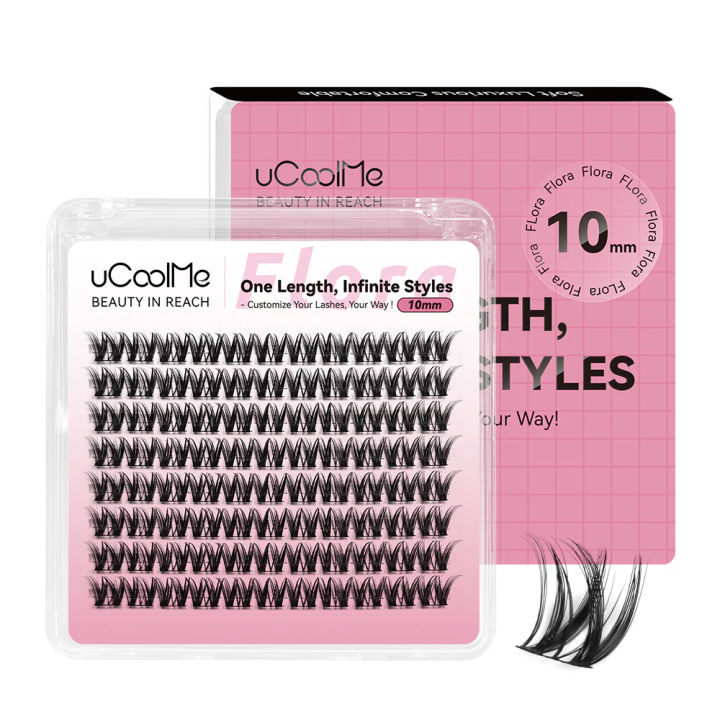 uCoolMe%20Lashes%20Flora%20No-Waste%20Same%20Length%20Cluster%20Lashes%208%20-18mm%20Natural%20Single-Size%20Eyelashes%20Home%20Makeup%20Tool%20Lash%20Extension%20-%20Image%207