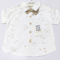 Imported Suit for Baba boy Size 6 month  to 2 years Eid Collection colour White skin & Blue white Cotton Summer Collection. 