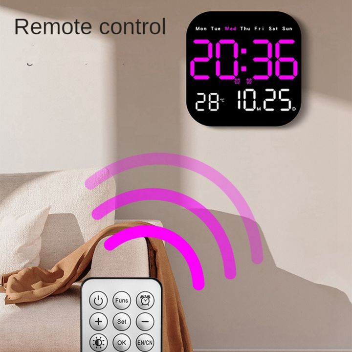 Digital%20Wall%20Clocks%20Temperature%20Date%20Week%20Dispaly%20Electronic%20Table%20Clock%2012/24H%20Wall-mounted%20LED%20Alarm%20Clock%20Remote%20Control%20-%20Image%204