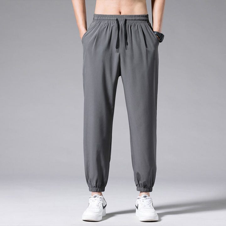Becoolman%20-4%20colors%20men's%20ice%20fiber%20sports%20pants%20light%20and%20breathable%20elastic%20waist%20casual%20sports%20straight%20pants%20feet%20compression%20pants%20-%20Image%207