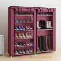 Folding Shoe Rack 12 Layers Double Door. 
