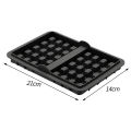 Square Air Fryer Silicone Biscuit Mold Set Silica Gel Reusable Waffle Making Mold Non-stick Baking Tray Kitchen Supplies. 