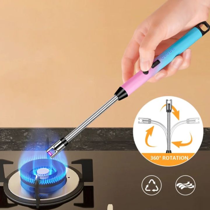 Candle Lighter, Rechargeable Electric Arc Lighter Ignition Lighter with ...