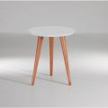 White top 3 legs coffee table. 